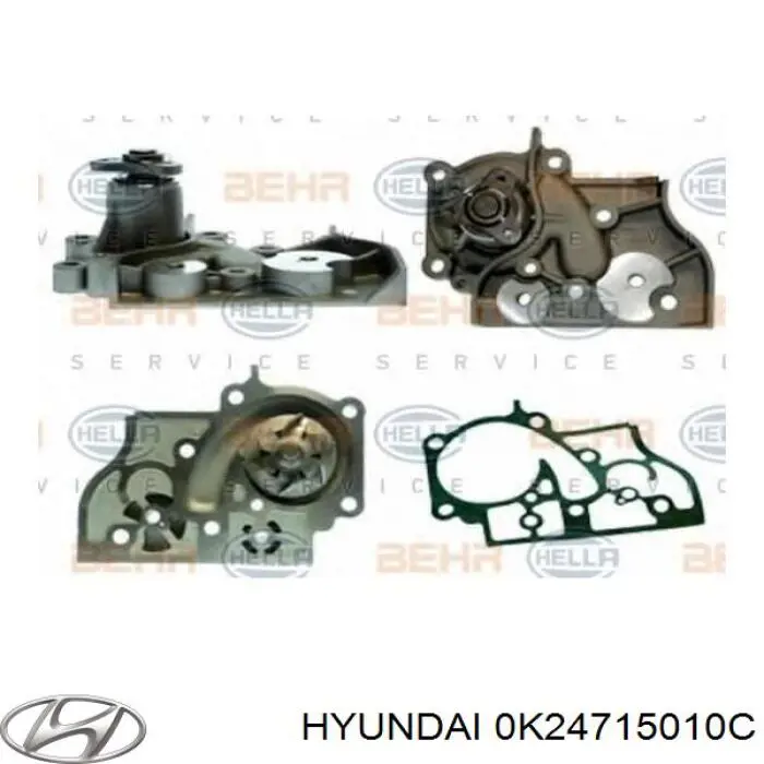 0K24715010C Hyundai/Kia bomba de agua