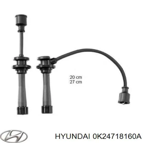 0K24718160A Hyundai/Kia juego de cables de encendido