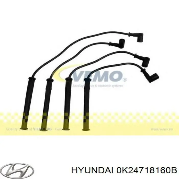 0K24718160 Hyundai/Kia cable de encendido, cilindro №1, 4
