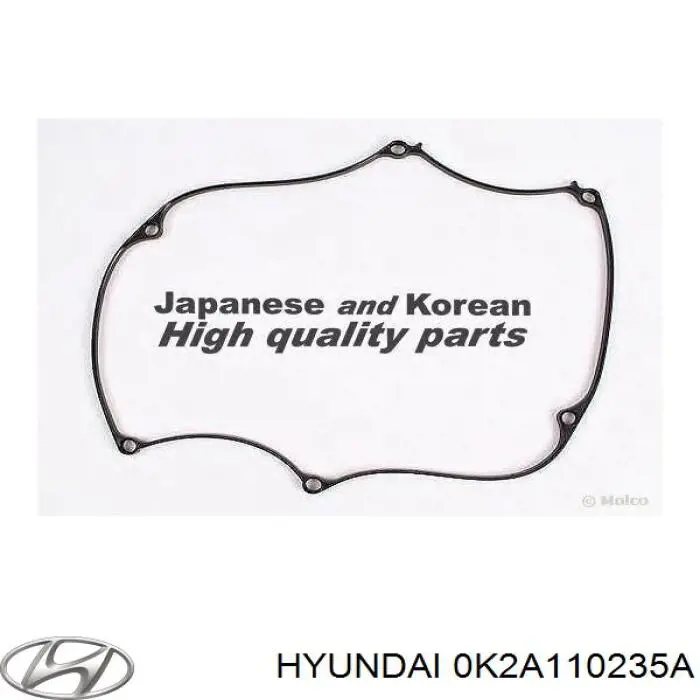 0K2A110235A Hyundai/Kia junta de la tapa de válvulas del motor