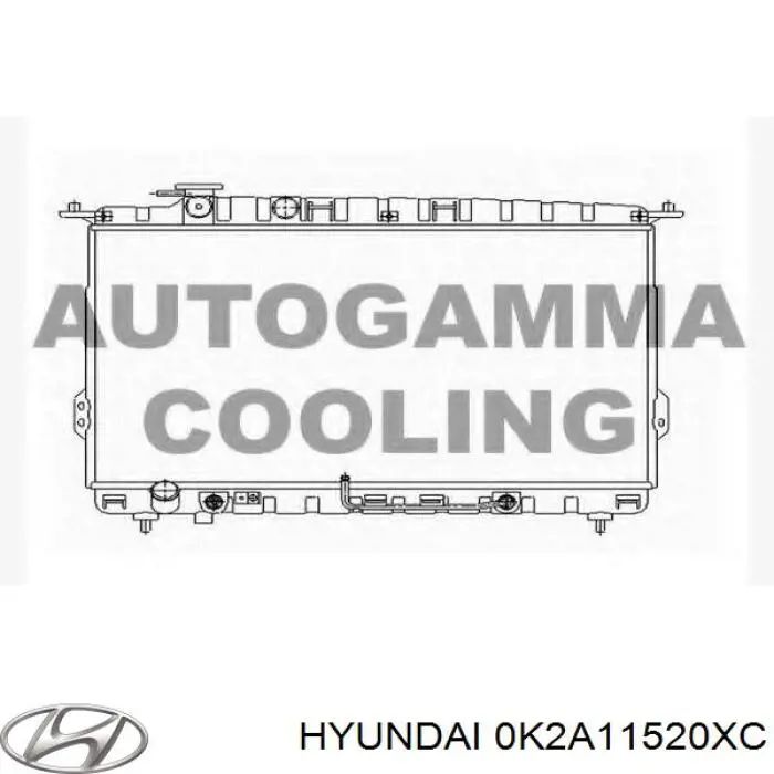0K2A11520XC Hyundai/Kia radiador
