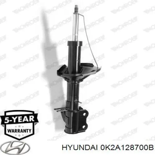 0K2A128700B Hyundai/Kia amortiguador trasero derecho