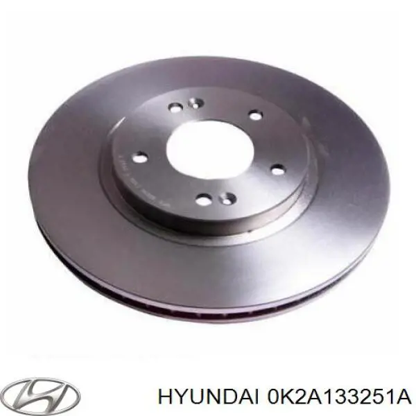 0K2A133251A Hyundai/Kia freno de disco delantero