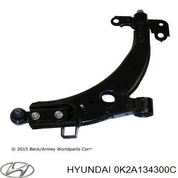 0K2A134300C Hyundai/Kia barra oscilante, suspensión de ruedas delantera, inferior derecha