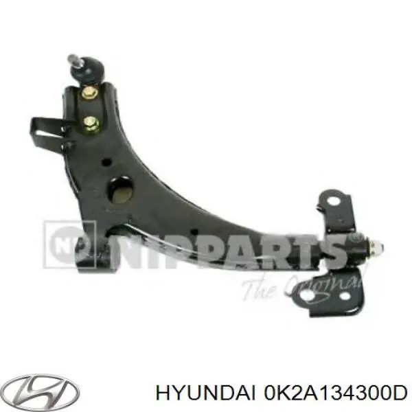 0K2A134300D Hyundai/Kia barra oscilante, suspensión de ruedas delantera, inferior derecha