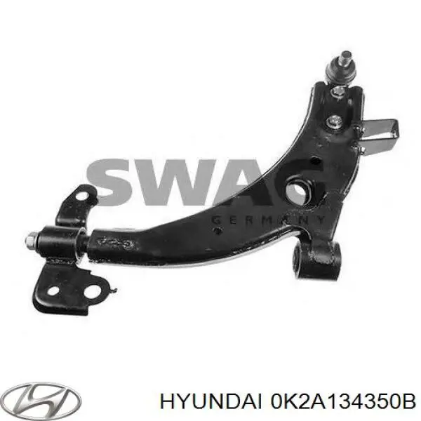 0K2A134350C Hyundai/Kia barra oscilante, suspensión de ruedas delantera, inferior izquierda