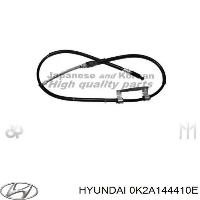 0K2A144410E Hyundai/Kia cable de freno de mano trasero derecho