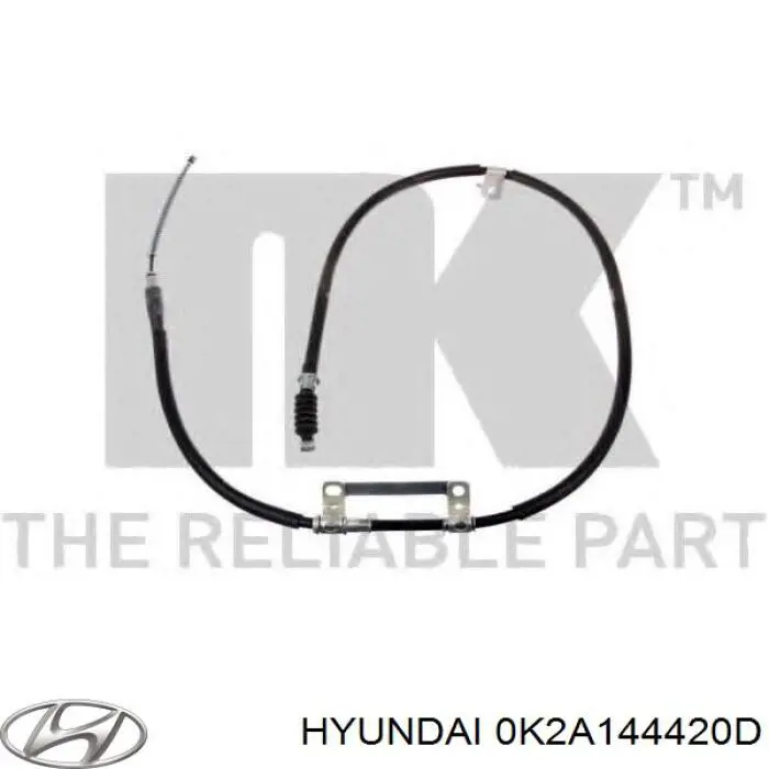 0K2A144420C Hyundai/Kia cable de freno de mano trasero izquierdo