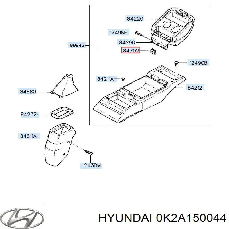 Clip de fijación del guardabarros delantero Hyundai/Kia 0K2A150044 precio, desde  