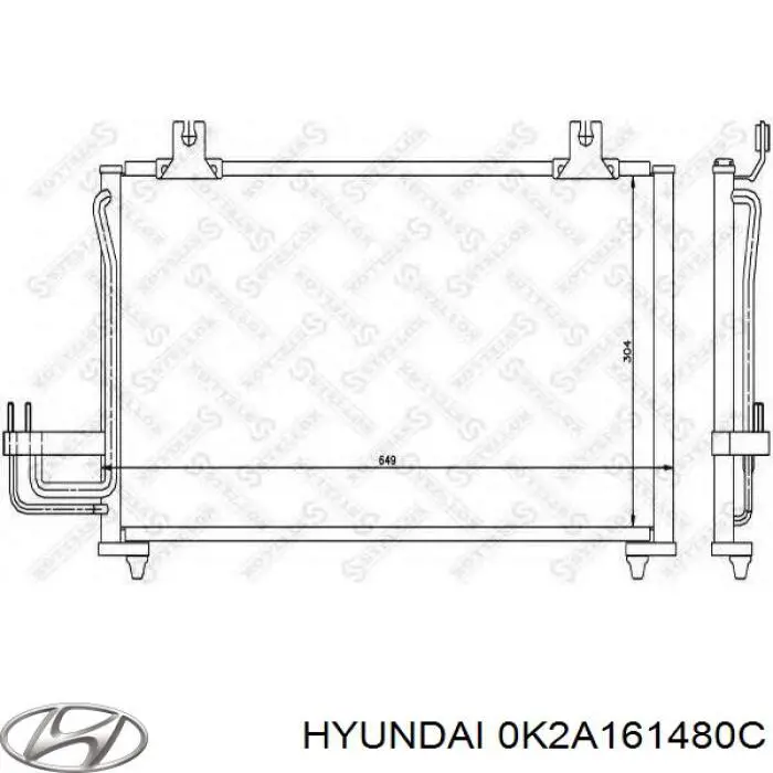 Comprar 0K2A161480C Hyundai/Kia Condensador de aire acondicionado