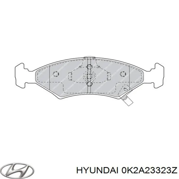 0K2A23323Z Hyundai/Kia pastillas de freno delanteras