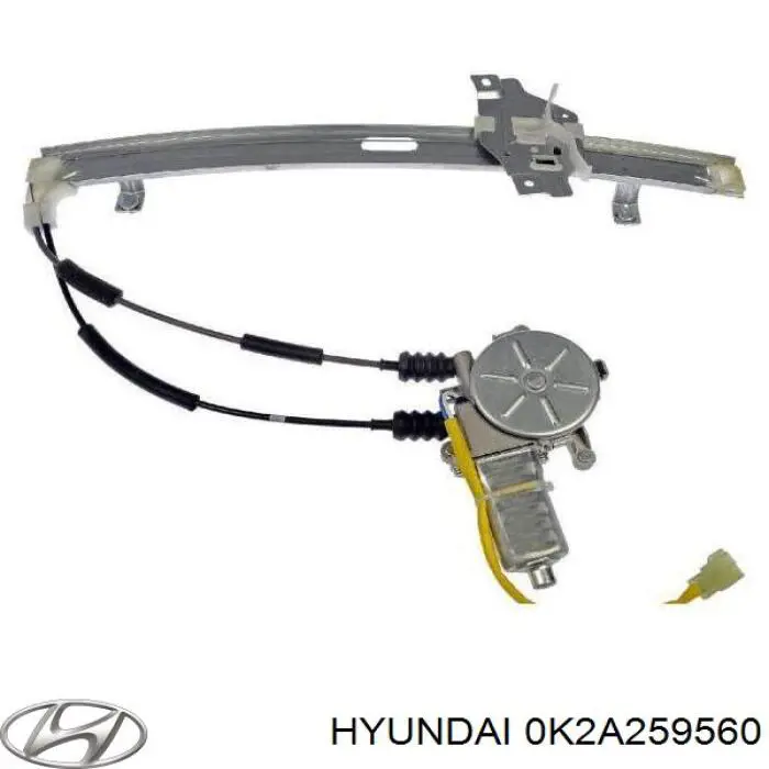 0K2A259560 Hyundai/Kia mecanismo de elevalunas, puerta delantera izquierda