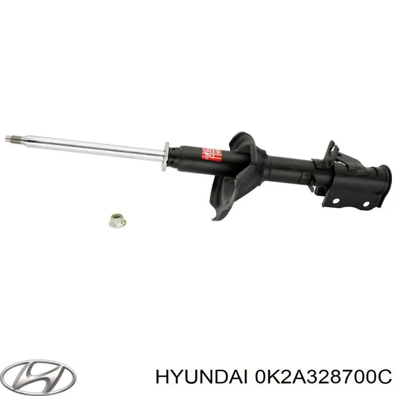 0K2A328700D Hyundai/Kia amortiguador trasero derecho