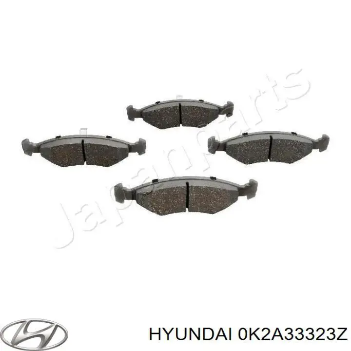 0K2A33323Z Hyundai/Kia pastillas de freno delanteras