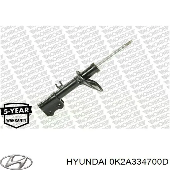 0K2A334700D Hyundai/Kia amortiguador delantero derecho