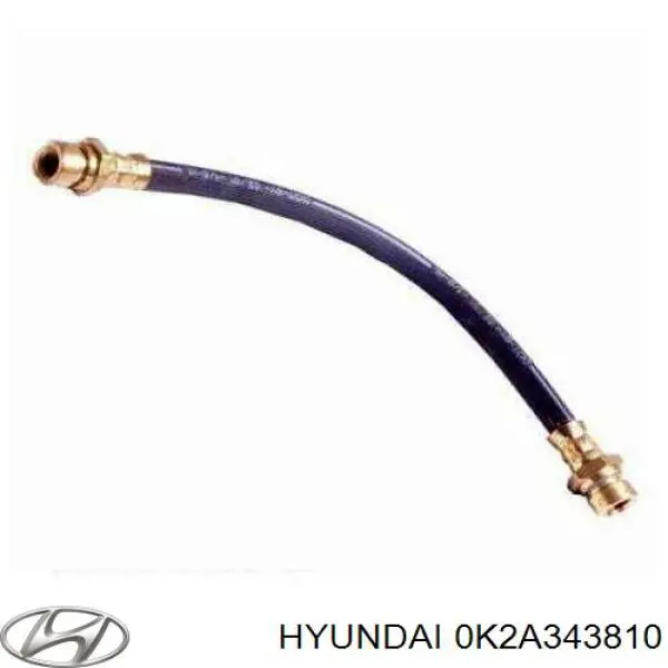 0K2A343810 Hyundai/Kia tubo flexible de frenos trasero