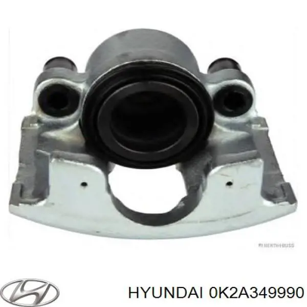 0K2A349990 Hyundai/Kia pinza de freno trasera izquierda