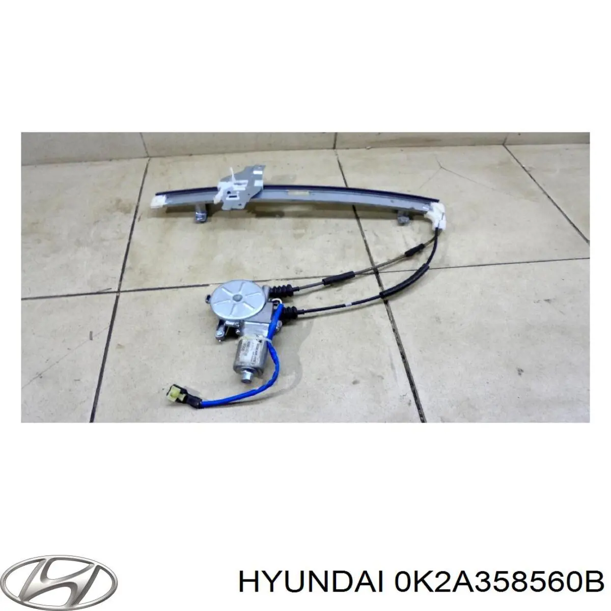 0K2A358560B Hyundai/Kia mecanismo de elevalunas, puerta delantera derecha