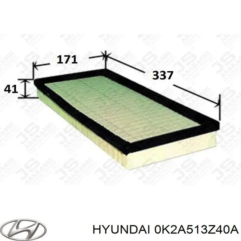 El filtro de aire Hyundai/Kia 0K2A513Z40A precio, desde 8,05 EUR