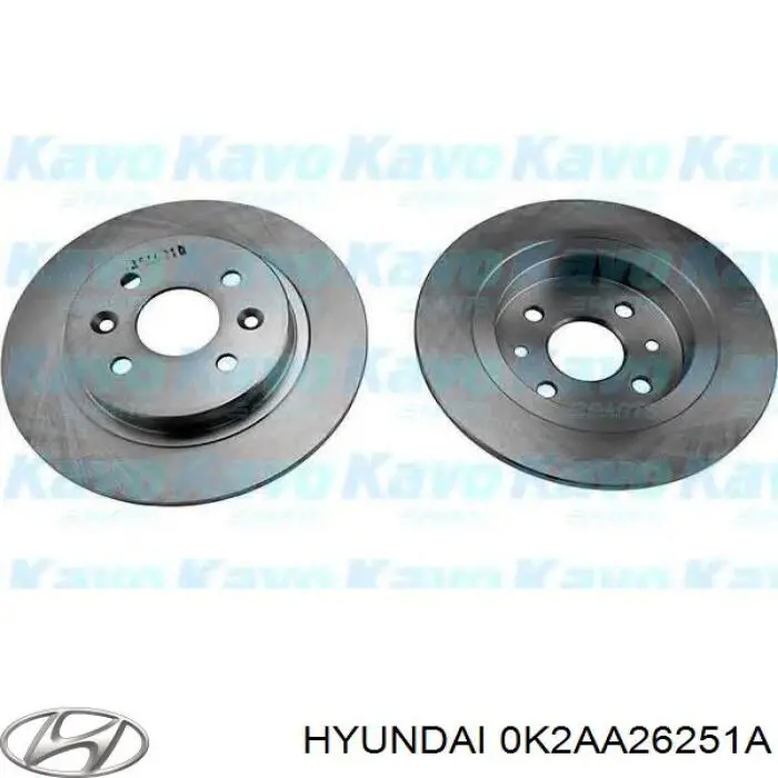 Disco de freno trasero Hyundai/Kia 0K2AA26251A precio, desde 32,59 EUR