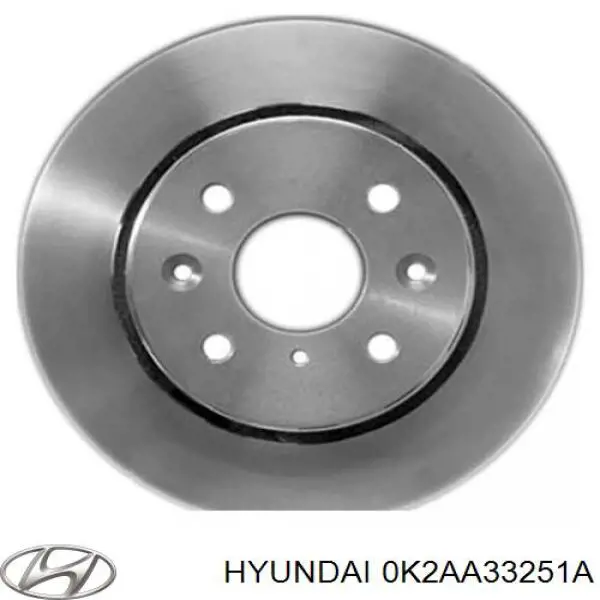 0K2AA33251A Hyundai/Kia disco de freno delantero