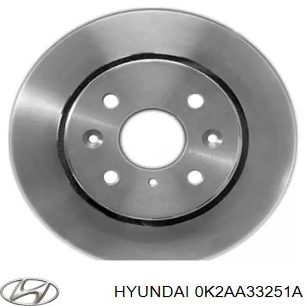 0K2AA33251A Hyundai/Kia freno de disco delantero