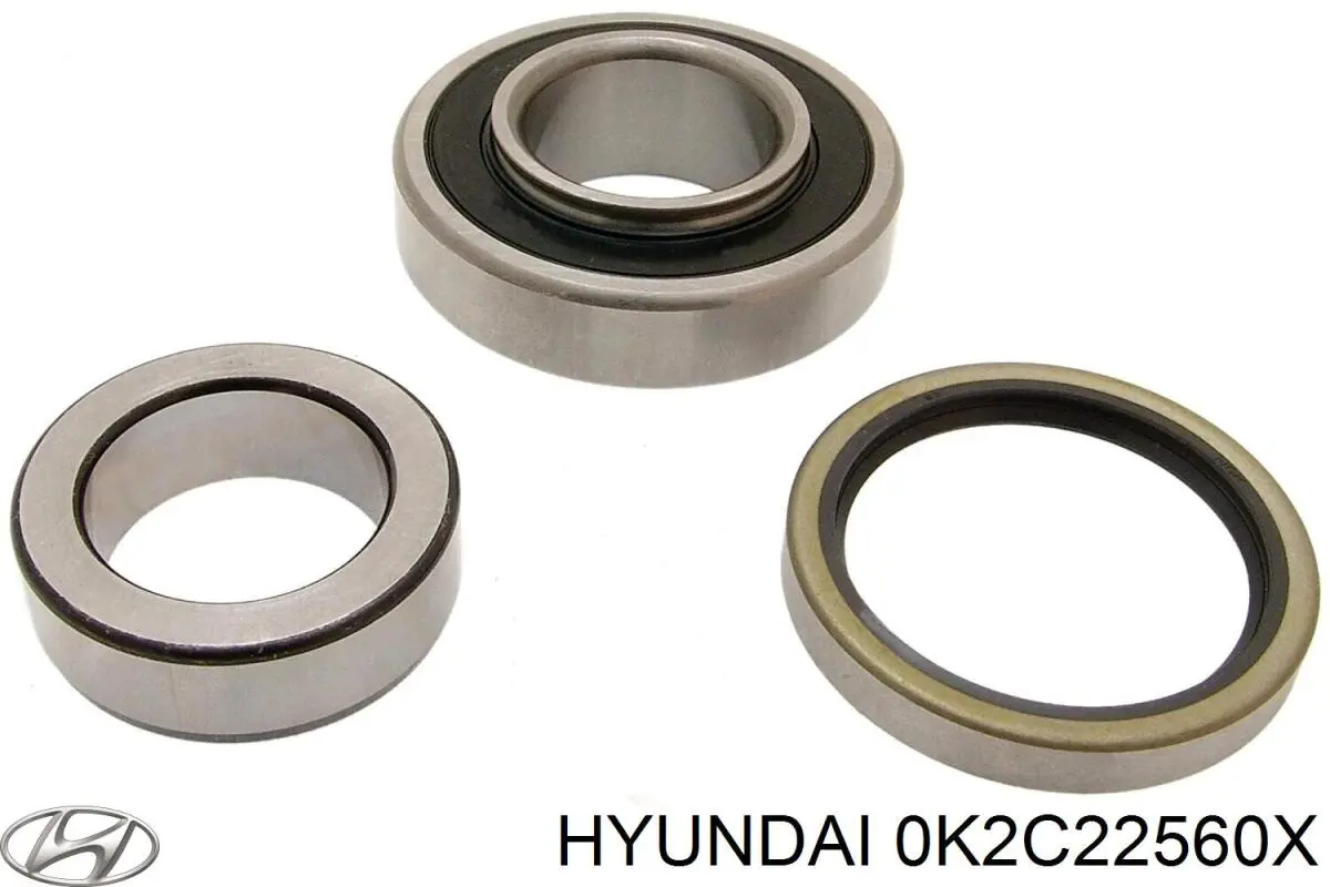 0K2C22560X Hyundai/Kia árbol de transmisión delantero izquierdo