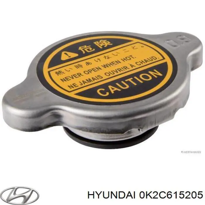 0K2C615205 Hyundai/Kia tapa radiador