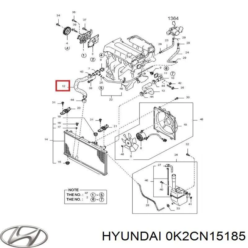 0K2CN15185 Hyundai/Kia