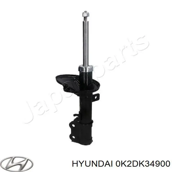 0K2DK34900 Hyundai/Kia amortiguador delantero izquierdo