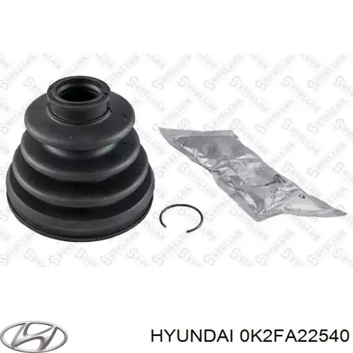 0K2FA22540 Hyundai/Kia fuelle, árbol de transmisión delantero interior