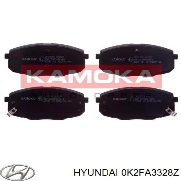 Pastillas de freno 0K2FA3328Z Hyundai/Kia