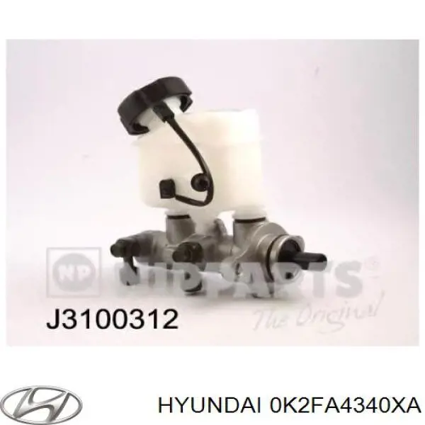 0K2FA4340XA Hyundai/Kia cilindro principal de freno