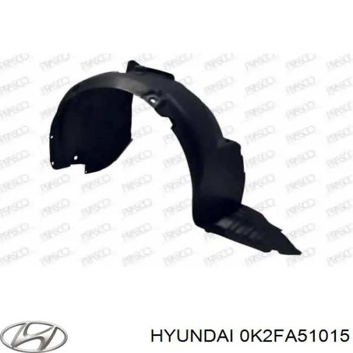 Guardabarros interior derecho, aleta delantera KIA Carens I monovolumen (FJ) (2002 - 2006) precio, desde 26,69 EUR