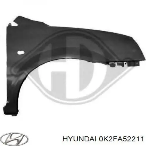 Aleta delantera izquierda Hyundai/Kia 0K2JA52211 precio, desde 101,64 EUR
