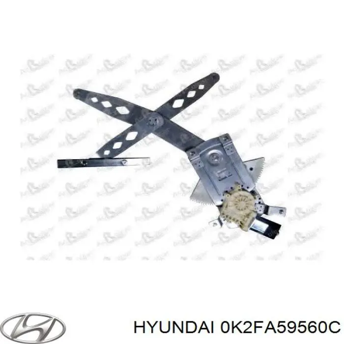 0K2FA59560C Hyundai/Kia mecanismo de elevalunas, puerta delantera izquierda