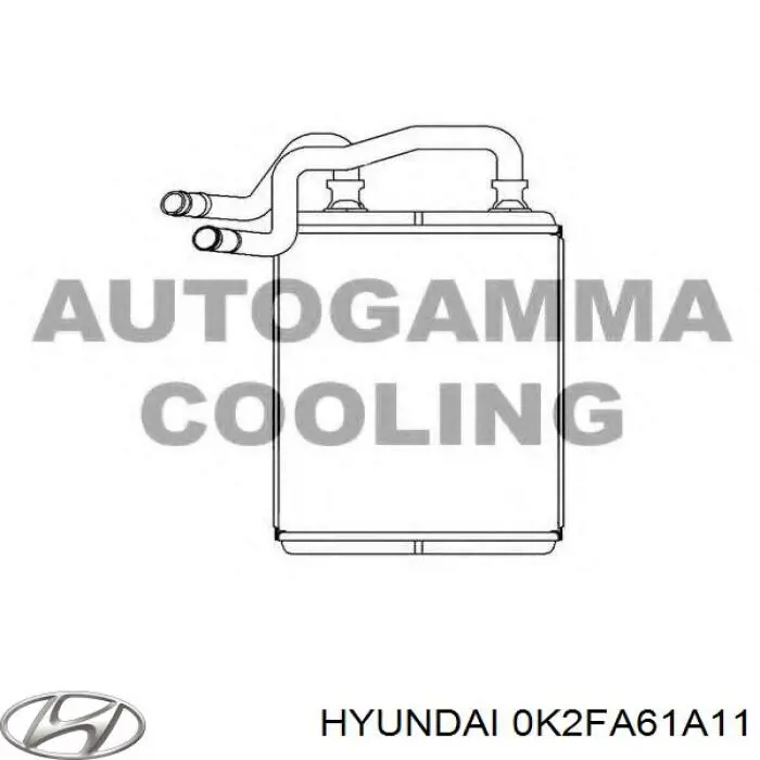 Comprar 0K2FA61A11 Hyundai/Kia Radiador calefacción