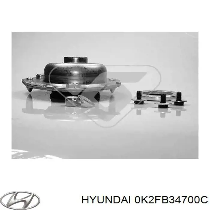 0K2FB34700C Hyundai/Kia amortiguador delantero derecho