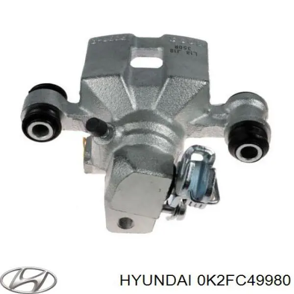 0K2FC49980 Hyundai/Kia pinza de freno trasero derecho