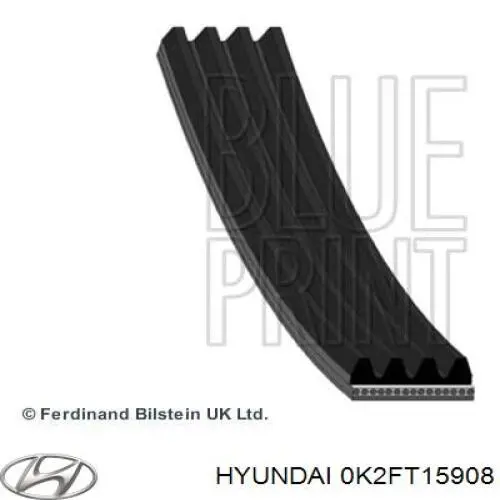 0K2FT15908 Hyundai/Kia correa trapezoidal