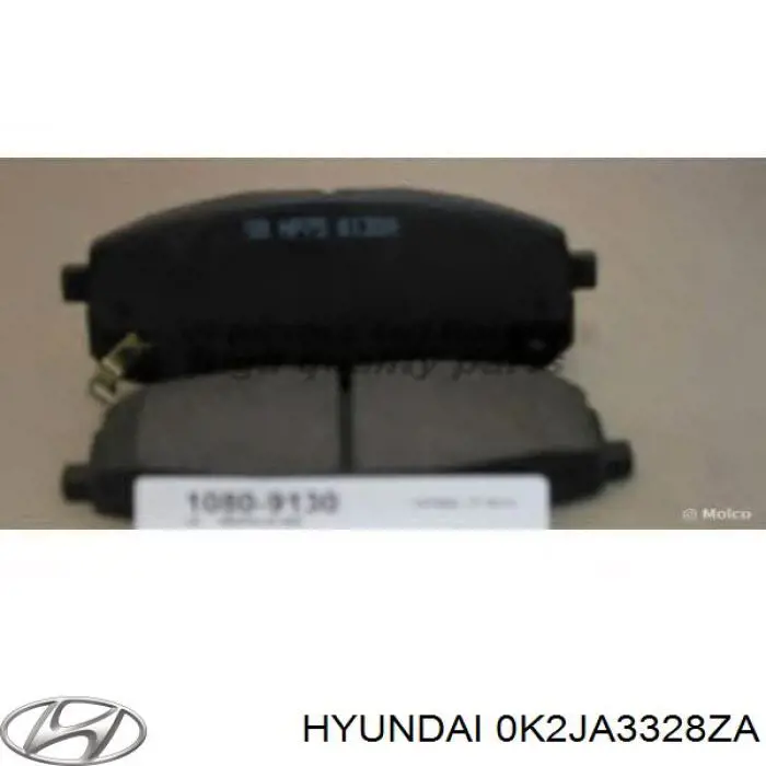 0K2JA3328ZA Hyundai/Kia pastillas de freno delanteras