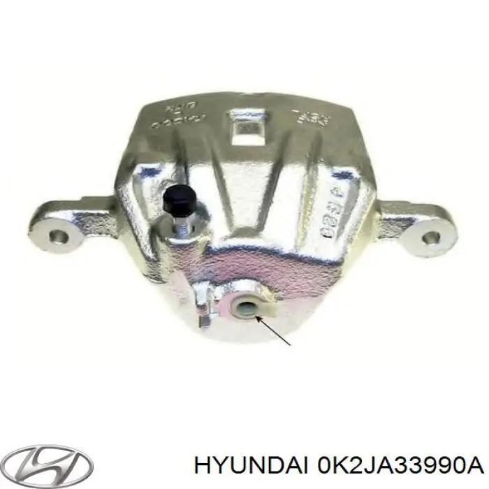 0K2JA33990A Hyundai/Kia pinza de freno delantera izquierda