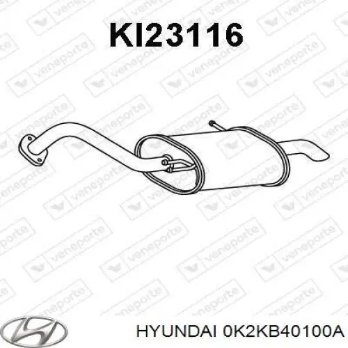 Comprar Silenciador trasero KIA Carens I FJ