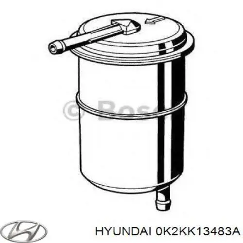 0K2KK13483A Hyundai/Kia filtro combustible