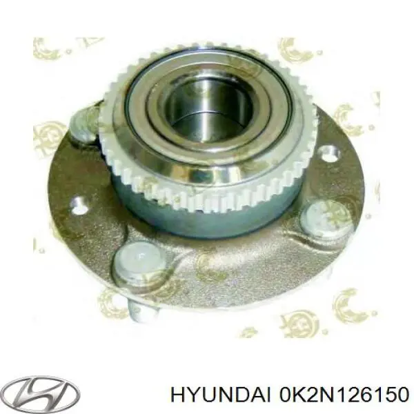 0K2N126150 Hyundai/Kia cubo de rueda trasero