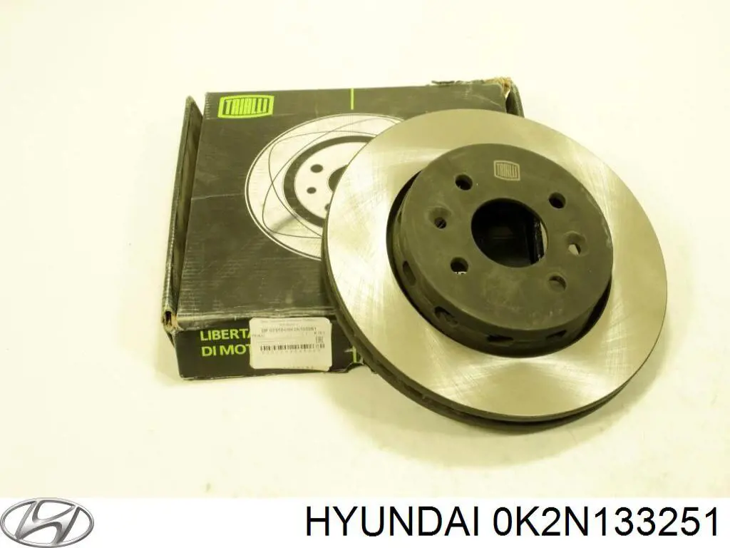 Disco de freno delantero Hyundai/Kia 0K2N133251