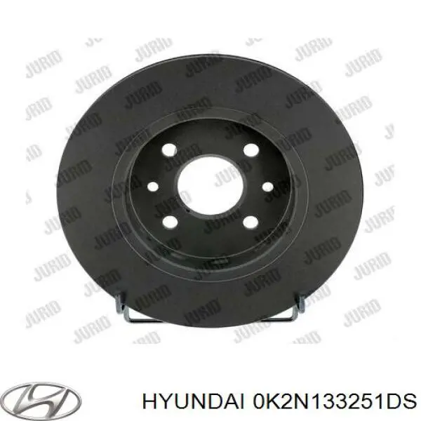 0K2N133251DS Hyundai/Kia freno de disco delantero