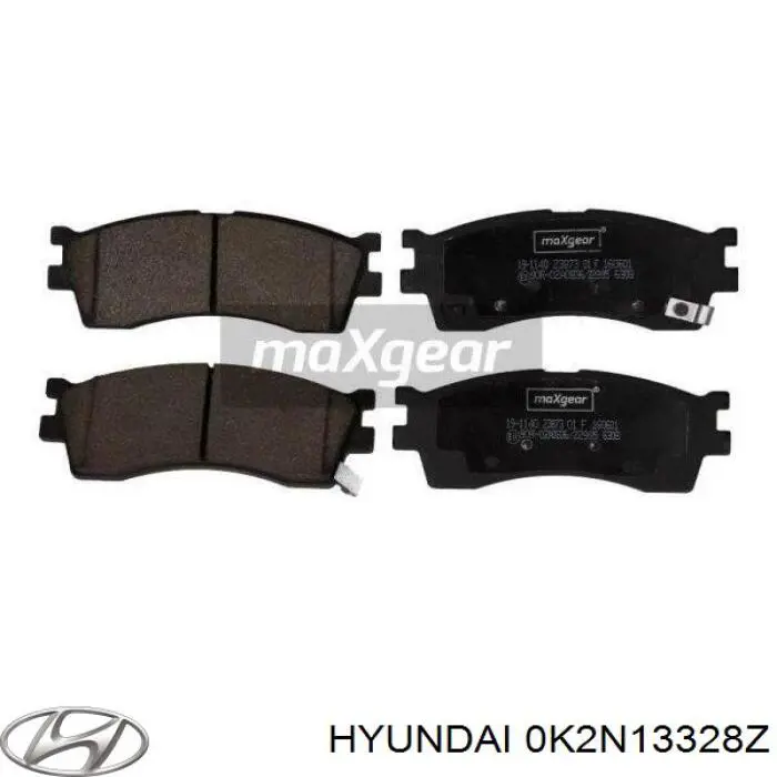 0K2N13328Z Hyundai/Kia pastillas de freno delanteras