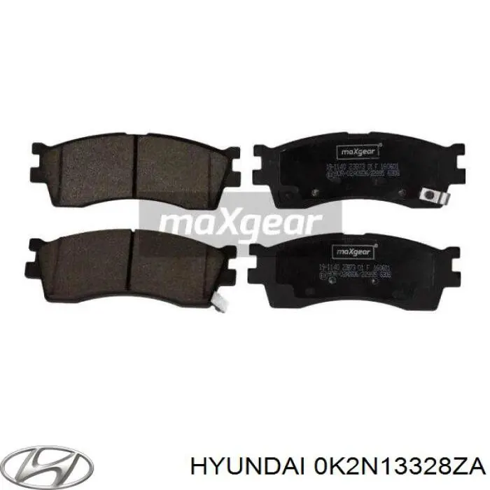 0K2N13328ZA Hyundai/Kia pastillas de freno delanteras