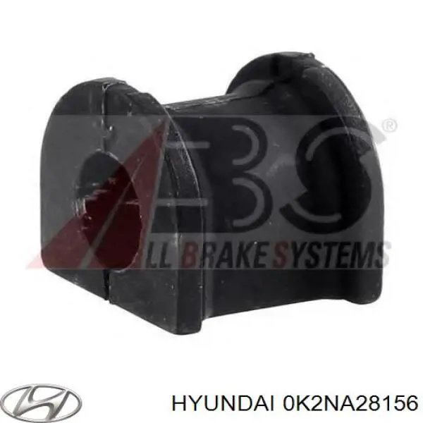 0K2NA28156 Hyundai/Kia casquillo de barra estabilizadora trasera